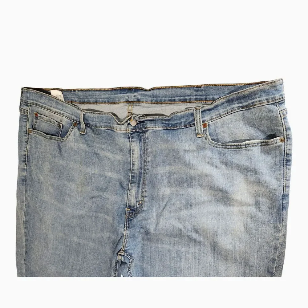 Levis 541 Athletic Taper Jeans Light Wash Stretch Mens Size 52 x 30
